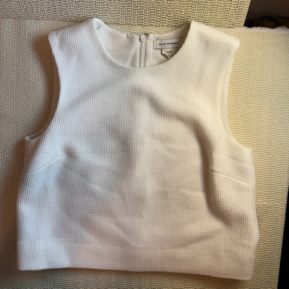 Club Monaco Women’s XS White Sleeveless Top
